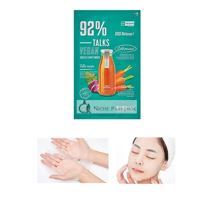 MISSHA Vegan Squeeze Sheet Mask Sos Relaxer, 25ml
