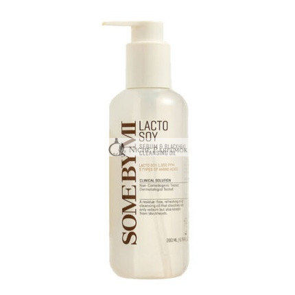 Somebymi Lacto Soya Sebum & Čistiaci olej na čierne bodky, 200 ml