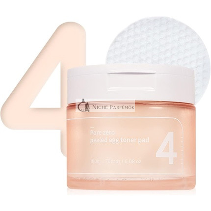 numbuzin No.4 Pore Zero Toner Pad s Vylúčeným Vajcom, Jemný Exfoliátor PHA LHA, K-Beauty Starostlivosť o Pleť