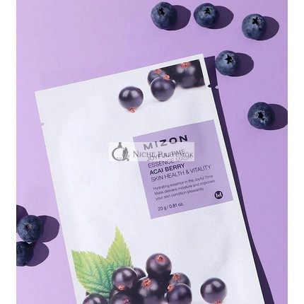 3D plátenková maska s acai bobuľami pre zdravú pleť a vitalitu Joyful Time Essence Mask Acai Berry 23g