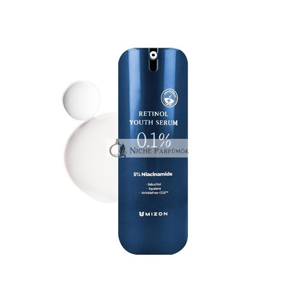MIZON Retinol Mladistvý 0,1% Retinol Sérum s Ošetrením Rán, Bakuchiolom, Peptidmi a Niacinamidom