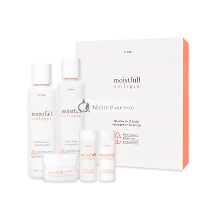 ETUDE Moistfull Collagen Starostlivosť o Pleť 2-Dielna Špeciálna Sada 21AD Limitovaná Edícia Super Hlboká Hydratačná Emulzia Toner Korejská Sada Starostlivosti o Pleť