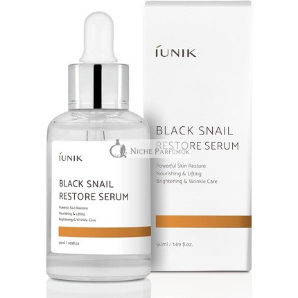 IUNIK 70% Čierne Slimáky Mucín Regeneračné Sérum, 50 ml