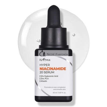 ISNTREE Hyper Niacinamide 20 Sérum 20ml s 10x Hyalurónovou Kyselinou - Pomáha Minimalizovať Rozšírené Póry a Vyrovnávať Tón Pleti