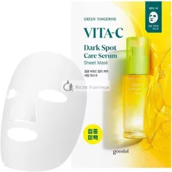   Goodal Zelená Mandarínková Vita C Essencia Sérum Maska na Liečbu Tmavých Škvŕn Hyperpigmentácia