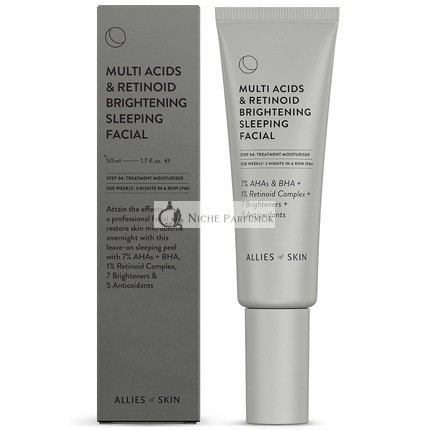 Allies of Skin Multi Acids a Retinoid Brightening Sleeping Facial, 50ml
