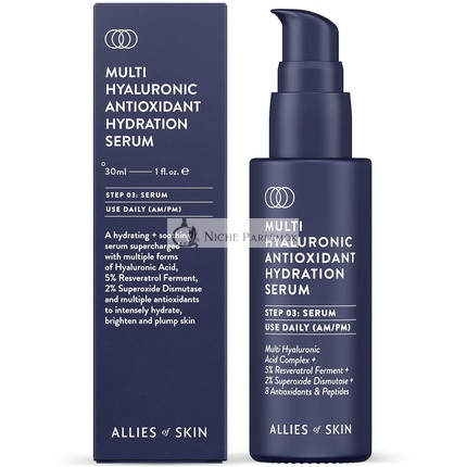 Allies Of Skin Multi Hyaluronic Antioxidant Hydratačné Sérum s Niacinamidom
