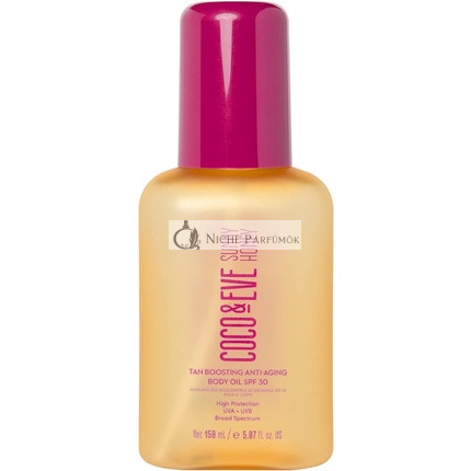 Coco & Eve Opalovací olej SPF30 Anti-Aging Telový sprej, 150ml