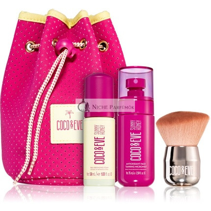 Coco & Eve Sunny Honey Tan Masters Kit - Cestovná Sada s Efektom Samoopaľovania
