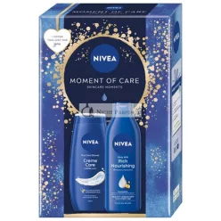   Niveaset Moment Of Care Krémový Sprchový Gél 250ml, Bohaté Výživné Telové Mlieko 250ml