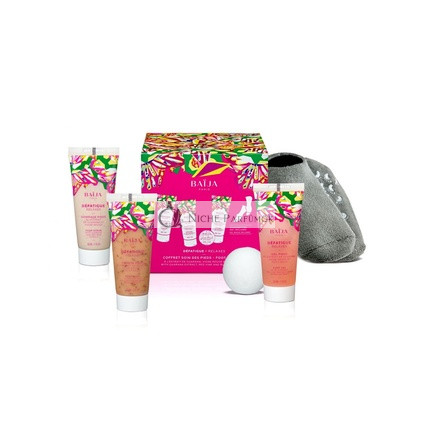 Baïja Sada na Starostlivosť o Nožky - 1 Exfoliačný 30ml + 1 Maska 30ml + 1 Pár Ponožiek + 1 Chladivý Gél 30ml