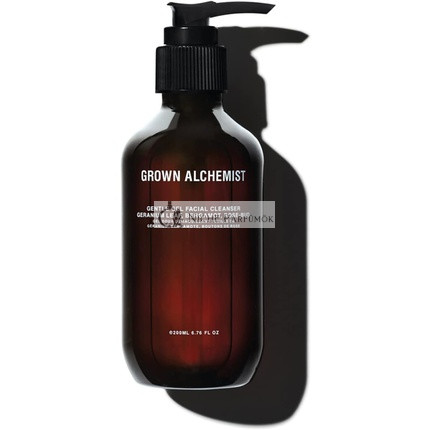 Grown Alchemist Jemný Gélový Čistiaci Prostriedok na Tvár Geránium List Bergamot Róžový Púčik 200ml