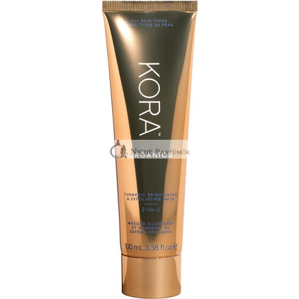 KORA Organics Kurkuma Rozjasňujúca Exfoliačná Maska 2 v 1, 100ml