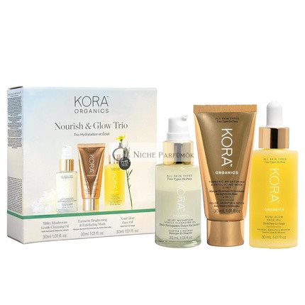 Kora Organics Nourish & Glow Trio Darčeková Sada, 3 ks