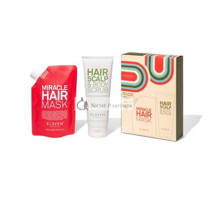 Eleven Australia Mask & Scrub Duo Darčekový balíček obsahuje Miracle Hair Mask 200ml + Hair Scalp & Body Peeling 250ml