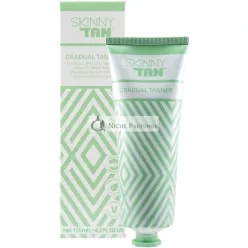   Skinny Tan Originálny Postupný Bronzér Lotion s Kokosovou Vôňou - Bez Krvavých Kúpeľov a Vegánska Starostlivosť o Pleť, 125ml
