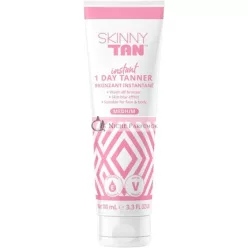   Skinny Tan Instantný 1-dňový samoopaľovací krém na tvár a telo, umývateľný bronzér, 100ml