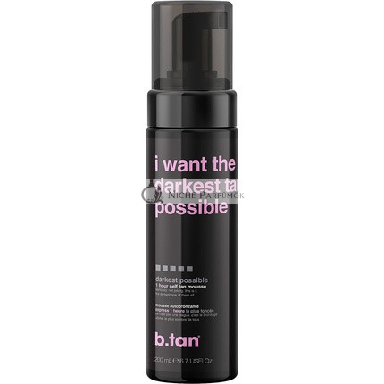b.tan Najtmavší možný samoopaľovací mousse s okamžitým účinkom, 200ml