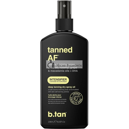 b.tan Hlboký Tanning Akcelerátor Tmavý Tanning Olej Suchý Slnečný Tanning Sprej, 236ml