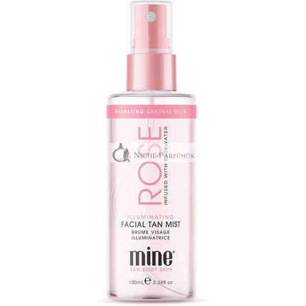 MINETAN BODY.SKIN Ružový osvetľujúci sprej na opálenie 100ml