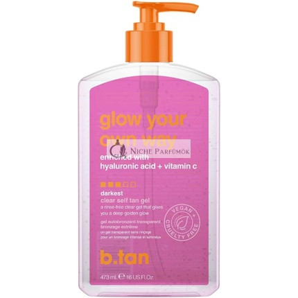 B.Tan Glow Your Own Way Priehľadný Samotanovací Gél pre Ženy, 454g